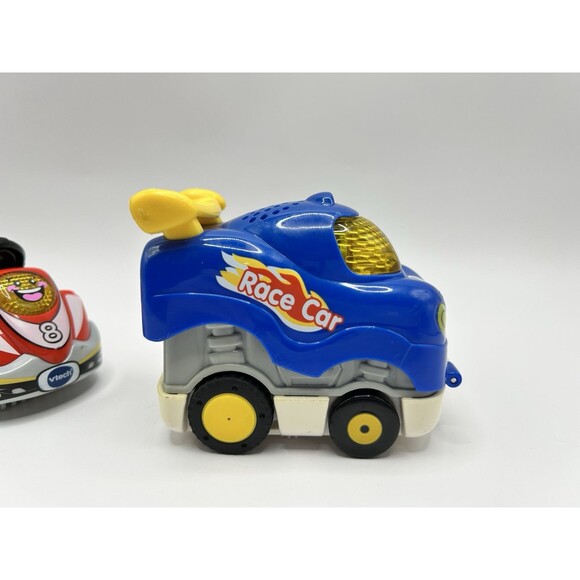 Vtech GO GO SMART Wheels Gavin Red Race Car Go Kart + Blue Race Car Lot Of 2 - Picture 4 of 16